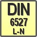 Piktogram - Typ DIN: DIN 6527 L-N